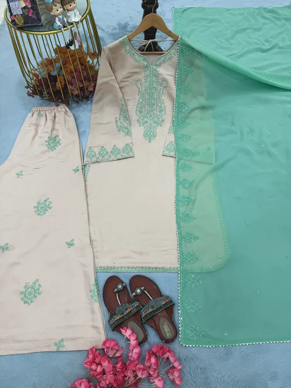 Beige_Embroidered_Straight_Suit_Set_for_Women