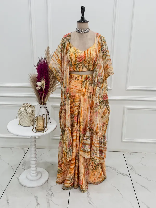 Peach_Floral_Print_Straight_Kurta_for_Women