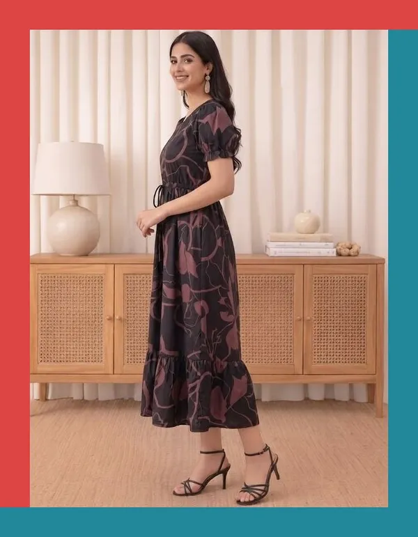 Black_Abstract_Print_Midi_Dress_for_Women