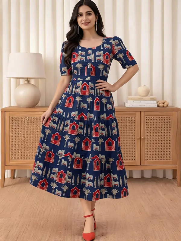 Blue_Georgette_One_Piece_For_Women