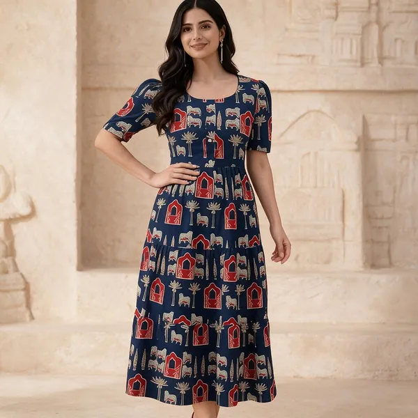 Blue_Georgette_One_Piece_For_Women
