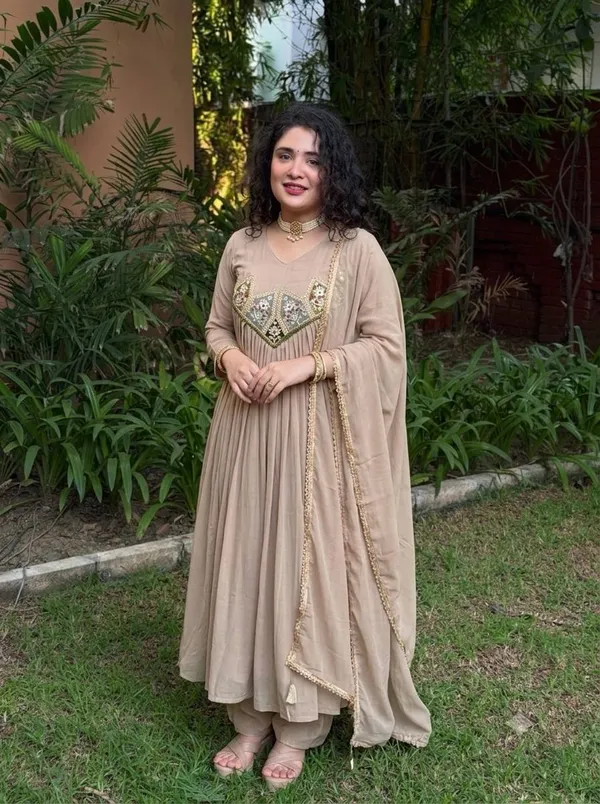 Beige_Embroidered_Anarkali_Suit_Set_for_Women