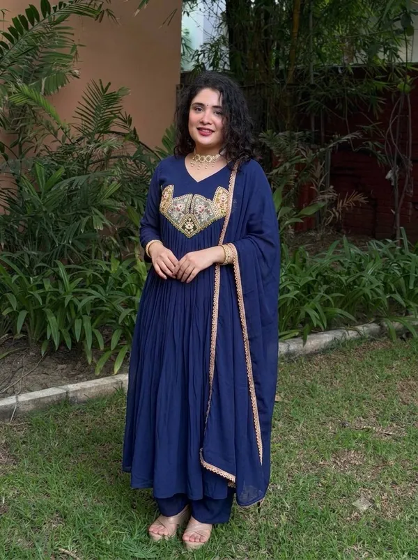 Navy_Embroidered_Anarkali_Suit_Set_for_Women