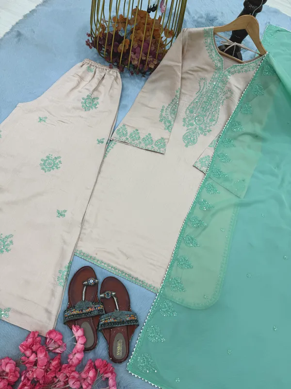 Beige_Embroidered_Straight_Suit_Set_for_Women