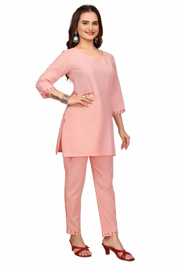 Pink_Georgette_Co-Ord_Set_For_Women
