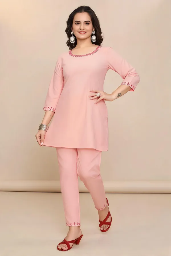 Pink_Georgette_Co-Ord_Set_For_Women