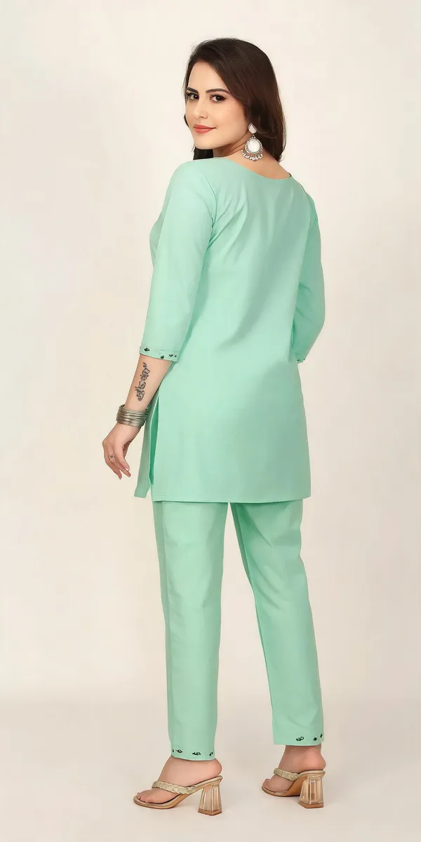 Mint_Green_Georgette_Co-Ord_Set_For_Women