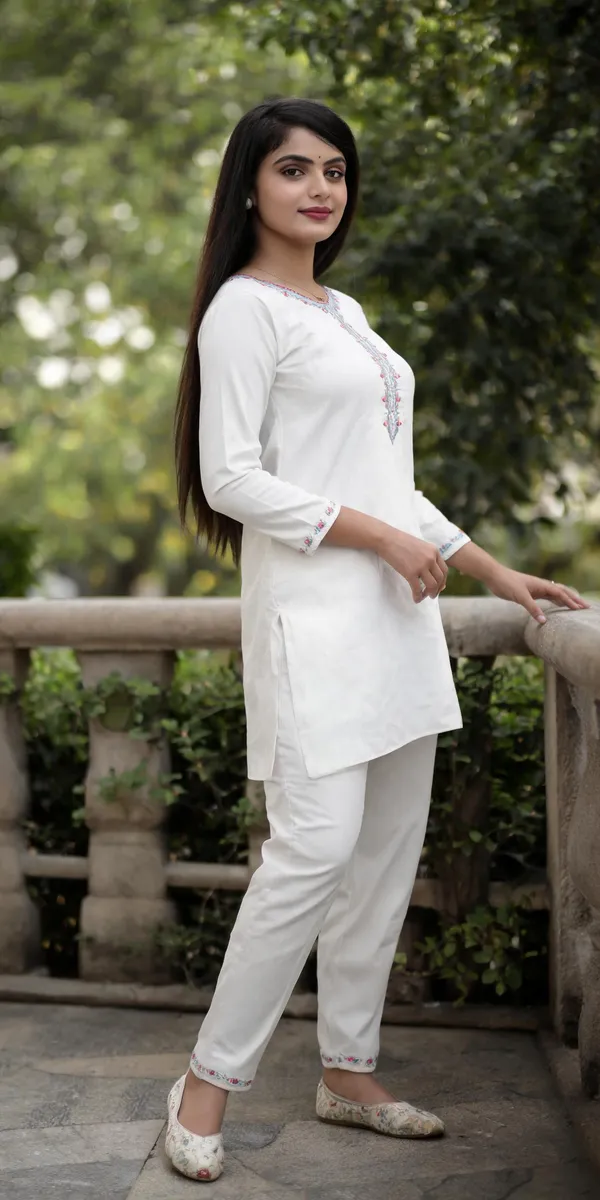 White_Georgette_Co-Ord_Set_For_Women
