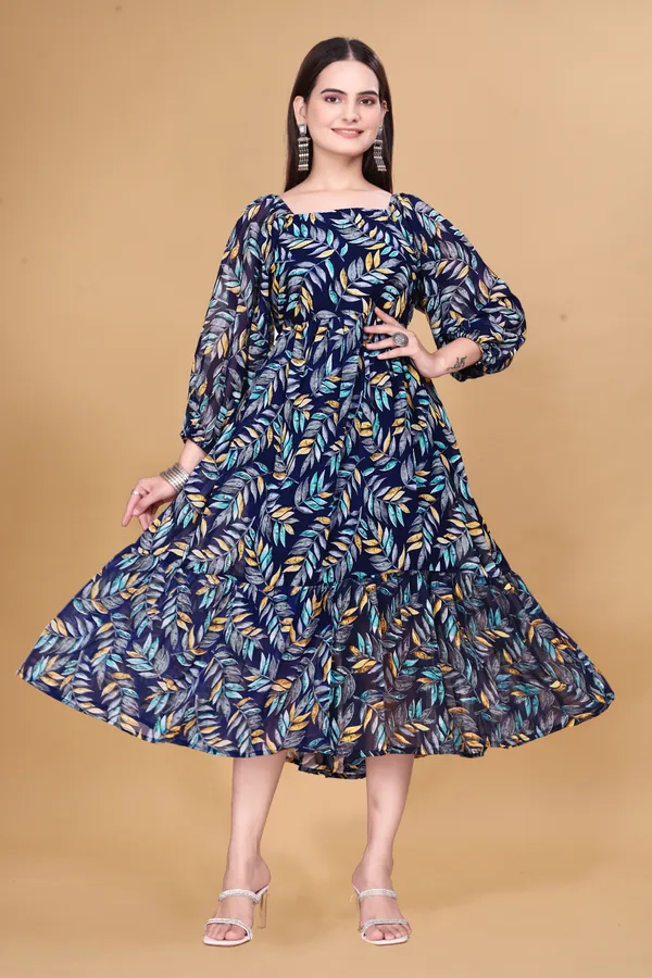Navy_Printed_A-Line_Dress_for_Women