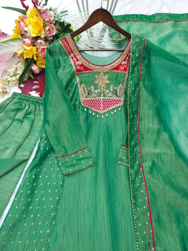 Green_Embroidered_Straight_Suit_Set_for_Women