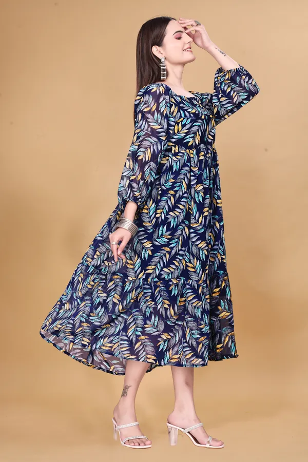 Navy_Printed_A-Line_Dress_for_Women