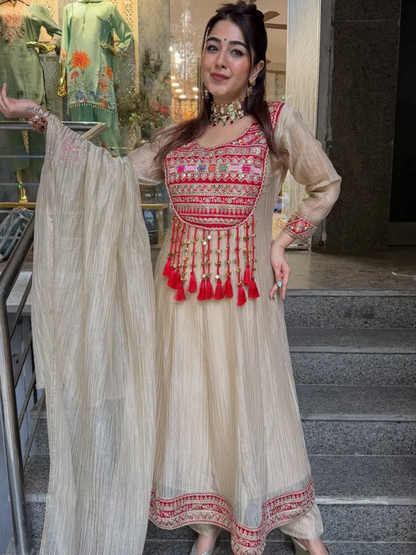 Cream_Embroidered_Anarkali_Suit_Set_for_Women