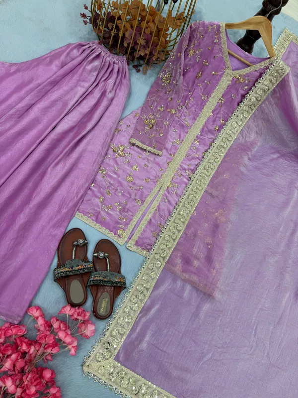 Lavender_Fendi_Silk_Embroidered_Suit_Set_For_Women