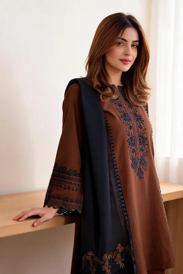 Brown_Georgette_Co-Ord_Set_For_Women