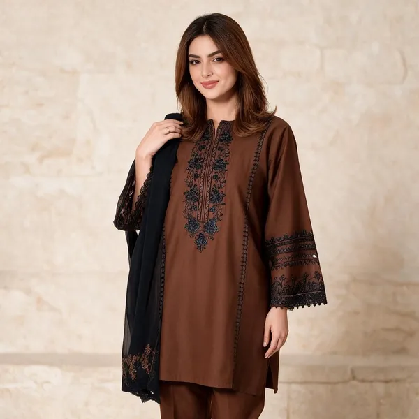 Brown_Georgette_Co-Ord_Set_For_Women