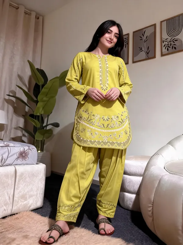 Yellow_Cotton_Co-Ord_Set_For_Women