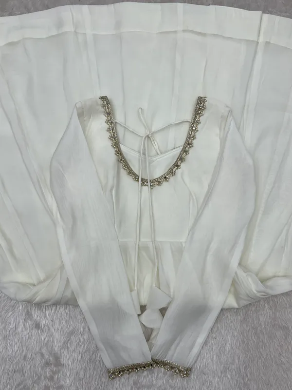 White_Mal_Chanderi_Flared_Anarkali_Suit_Set_for_Women
