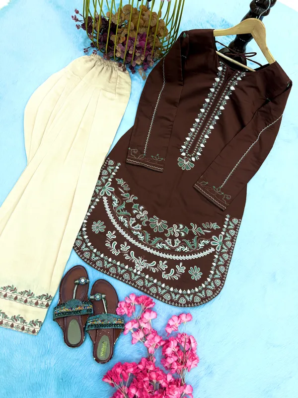 Brown_Roman_Silk_Embroidered_Kurta_Palazzo_Set_for_Women