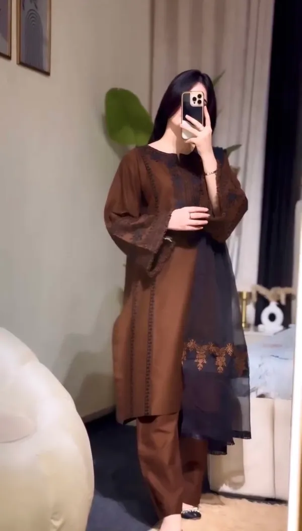 Brown_Roman_Silk_Embroidered_Salwar_Suit_Set_for_Women
