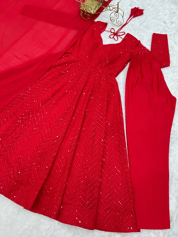 Red_Embellished_Flared_Anarkali_Suit_Set_for_Women