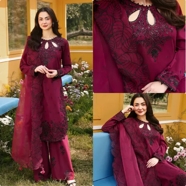 Wine_Embroidered_Straight_Kurta_Set_for_Women