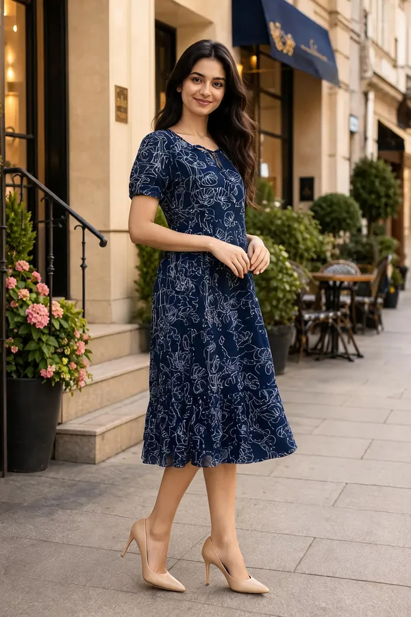 Navy_Blue_Georgette_One_Piece_For_Women