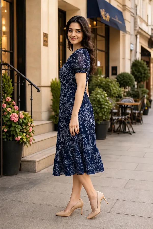 Navy_Blue_Georgette_One_Piece_For_Women