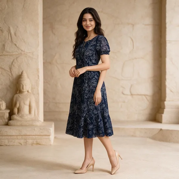 Navy_Blue_Georgette_One_Piece_For_Women