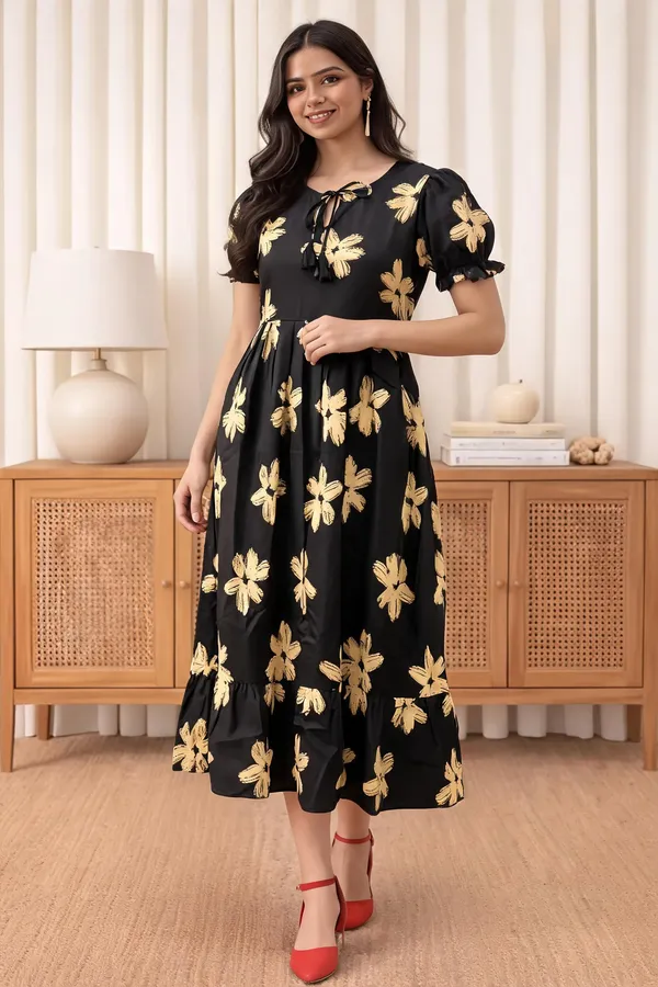 Black_Georgette_One_Piece_For_Women