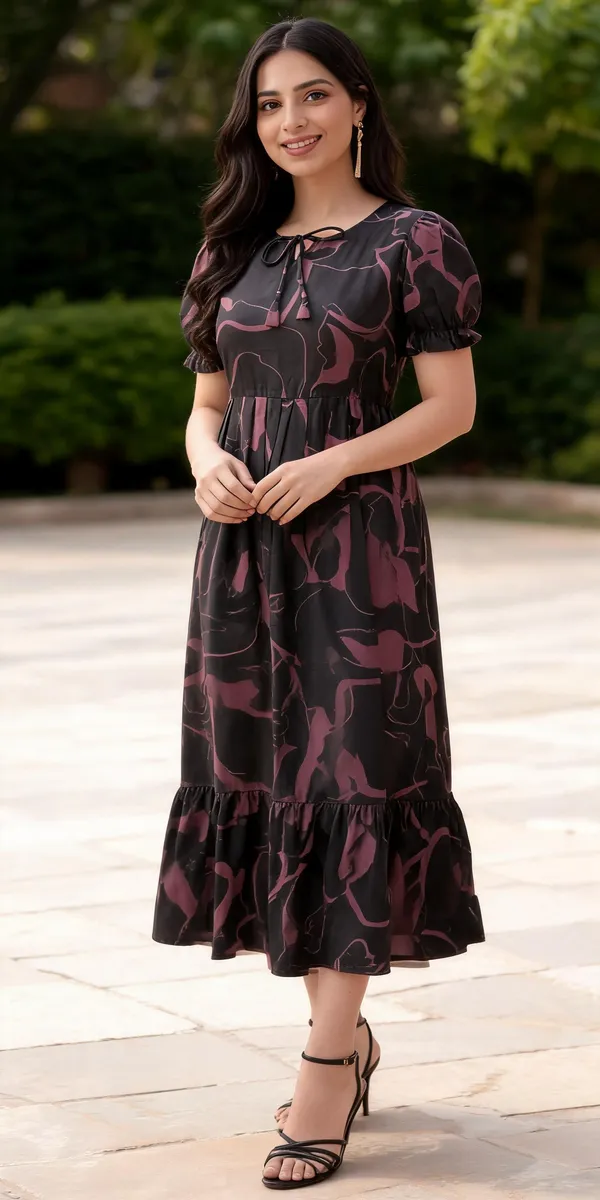 Black_Georgette_One_Piece_For_Women