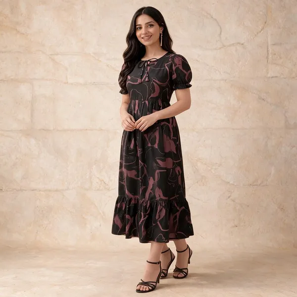 Black_Georgette_One_Piece_For_Women