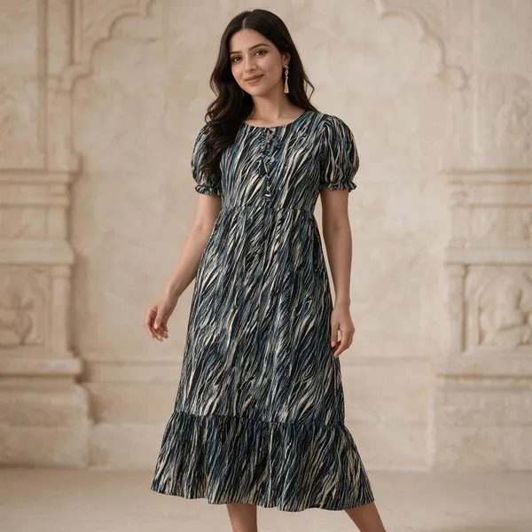 Blue_Georgette_One_Piece_For_Women