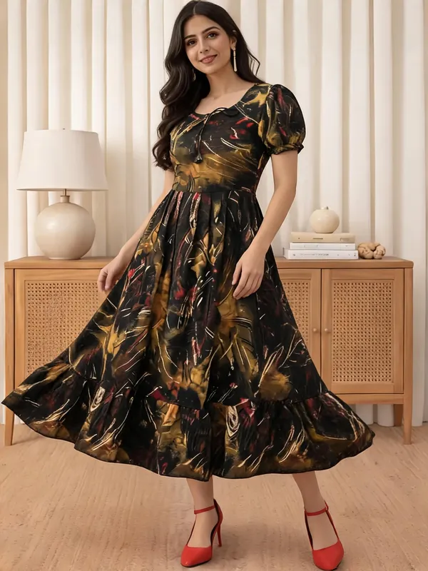 Black_Georgette_One_Piece_For_Women