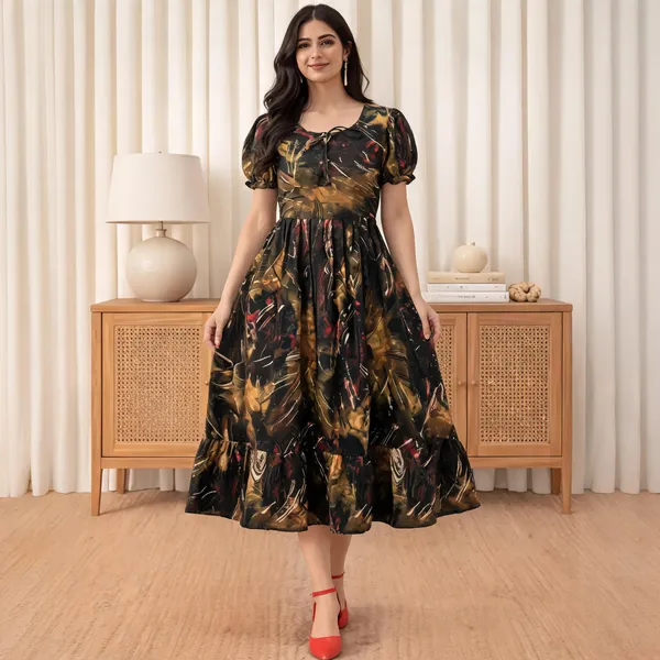 Black_Georgette_One_Piece_For_Women