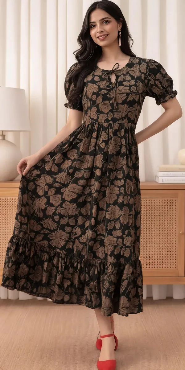 Black_Georgette_One_Piece_For_Women