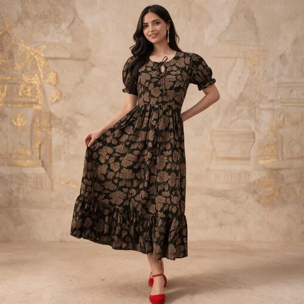 Black_Georgette_One_Piece_For_Women