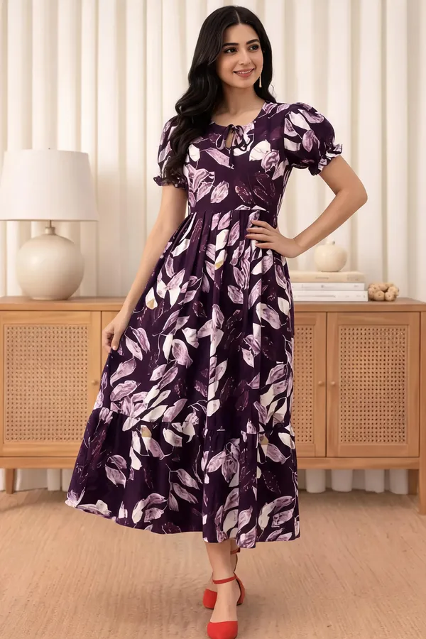 Purple_Georgette_One_Piece_For_Women