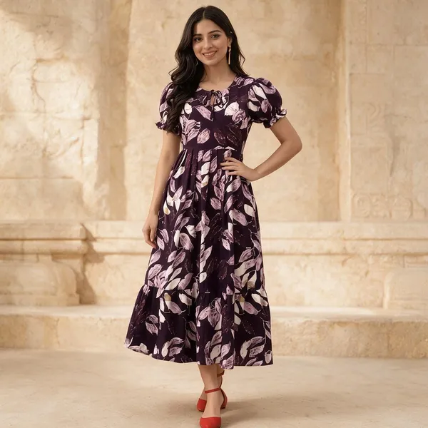 Purple_Georgette_One_Piece_For_Women