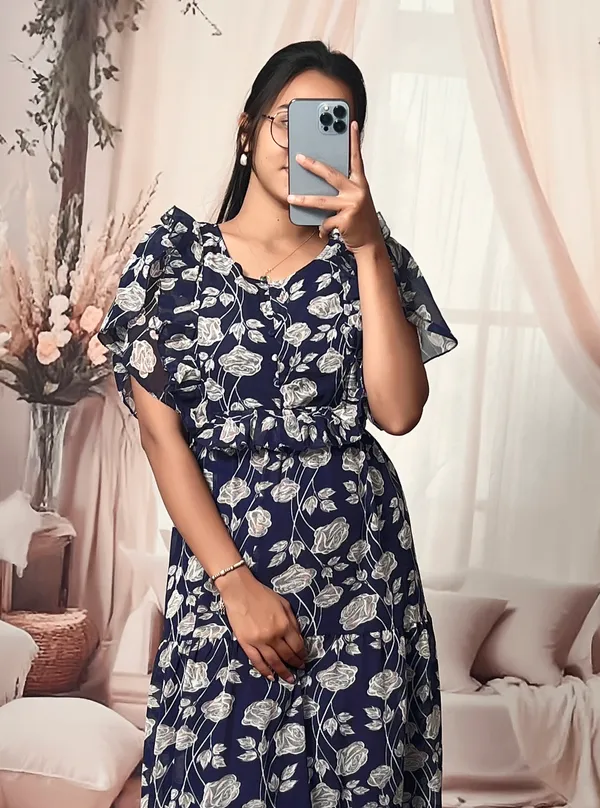 Navy_Blue_Georgette_Floral_Fit_And_Flare_Dress_For_Women
