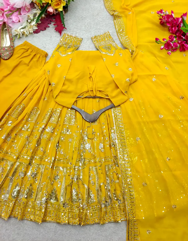 Yellow_Embroidered_Anarkali_Suit_Set_for_Women