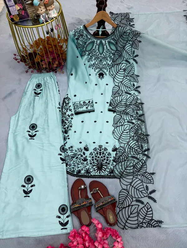 Aqua_Embroidered_Straight_Suit_Set_for_Women