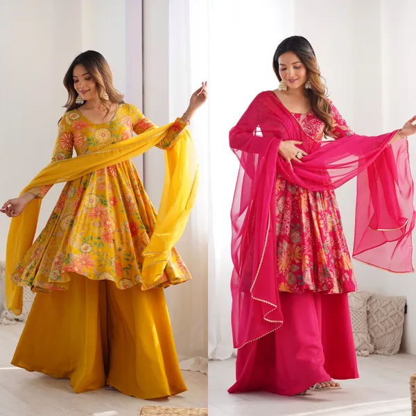 Pink_Floral_Printed_Kurta_Set_for_Girls