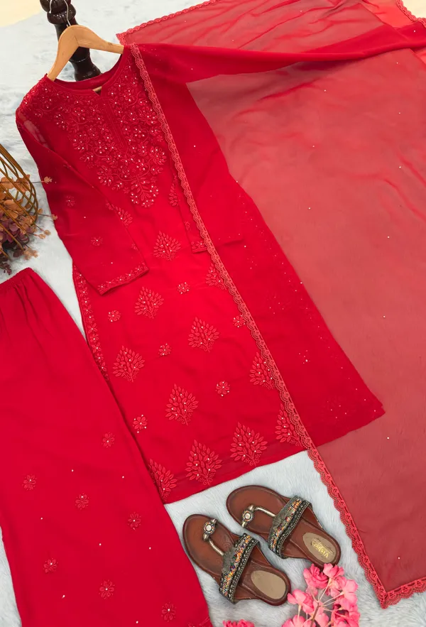 Red_Embroidered_Kurta_Set_for_Women