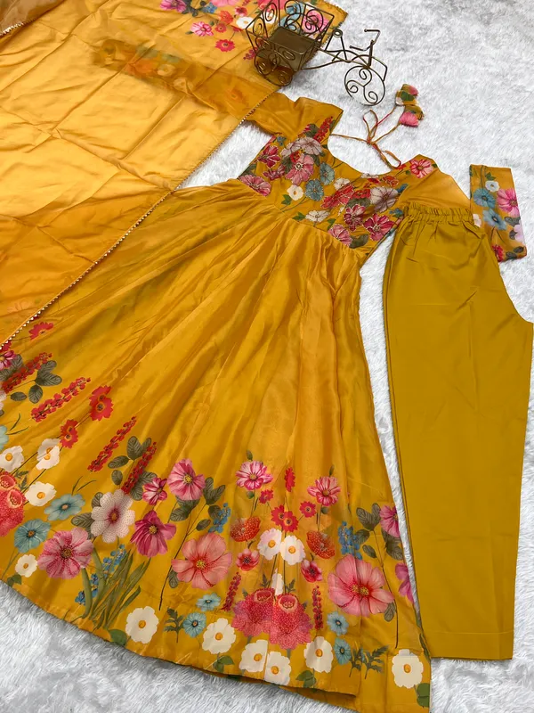 Mustard_Floral_Anarkali_Suit_Set_for_Women
