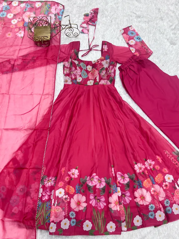 Pink_Floral_Anarkali_Suit_Set_for_Women