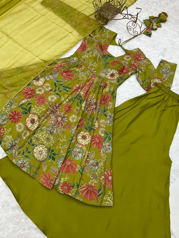 Olive_Green_Printed_Anarkali_Suit_Set_for_Women