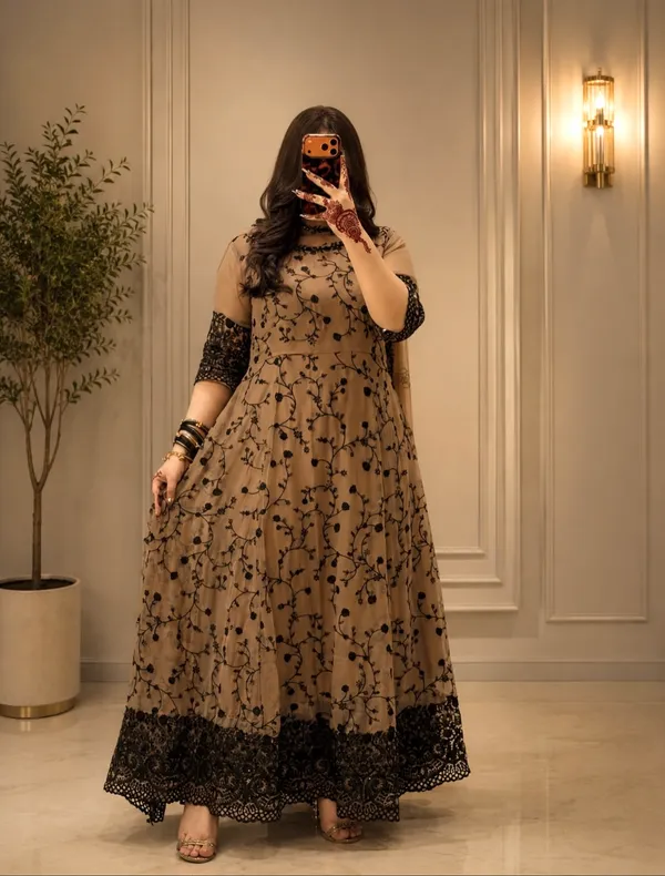 Beige_Embroidered_Anarkali_Dress_With_Dupatta_for_Women