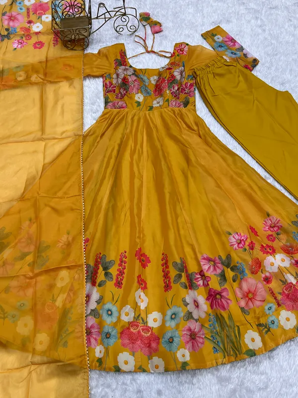 Mustard_Floral_Anarkali_Suit_Set_for_Women