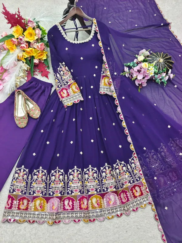 Purple_Embellished_Anarkali_Suit_Set_for_Women