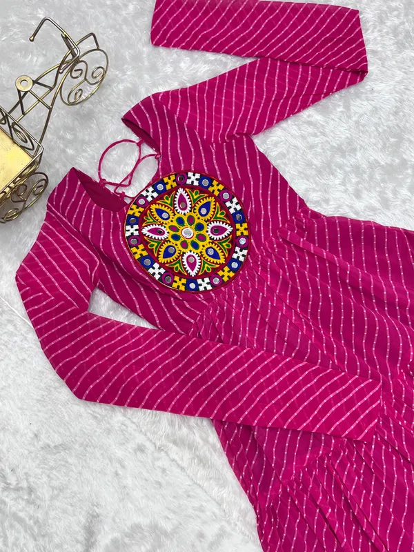 Magenta_Printed_Anarkali_Kurta_For_Women